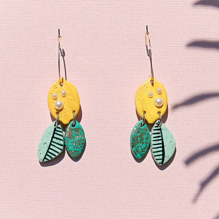 Citrus Hoop Earrings