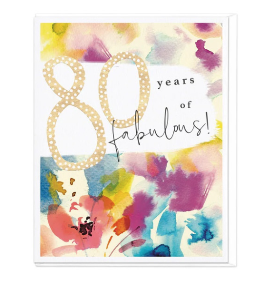 Fabulous 80 Card