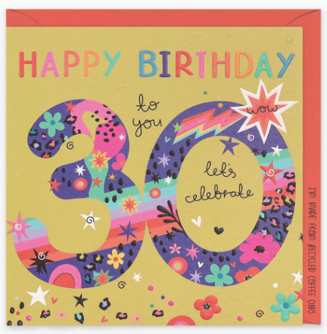 30th Celebration Card
