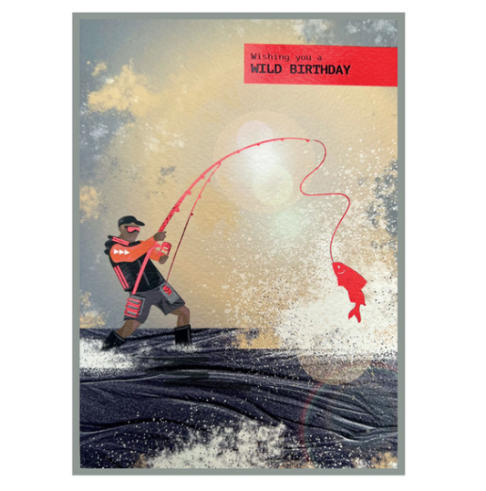 Wild Fishing Birthday Card