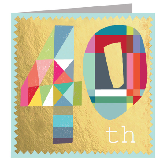 Foil 40th Card