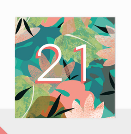 21st Birthday Card