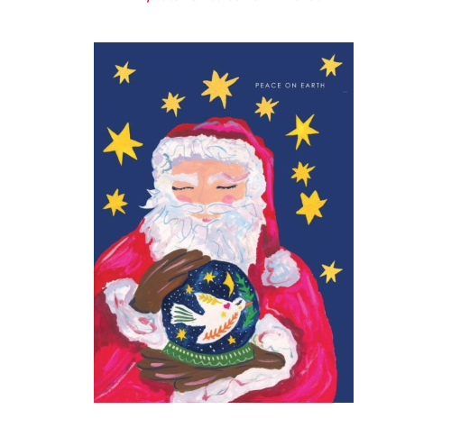 Santa Globe Card