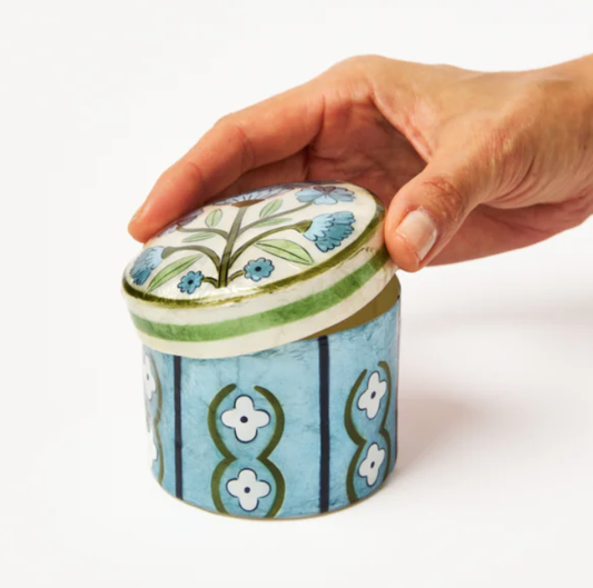 Samira Short Blue Flower Box
