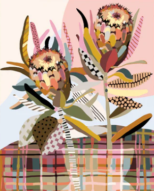 Paint By Numbers - Two Proteas