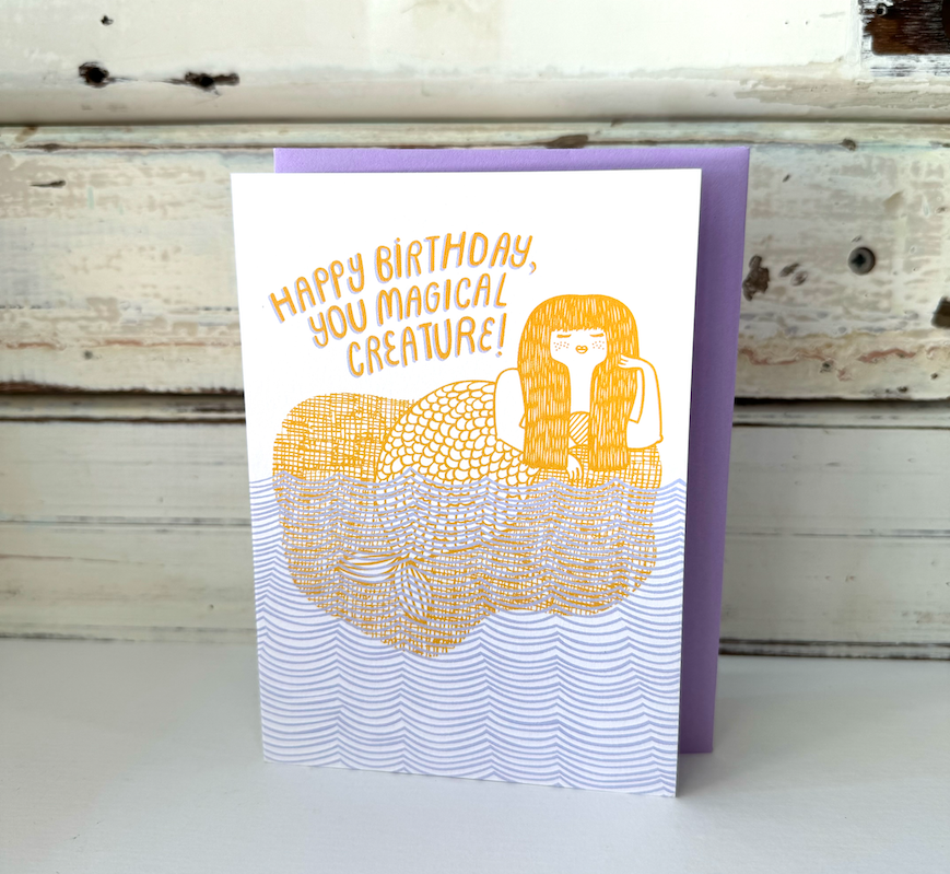 Mermaid Birthday Card