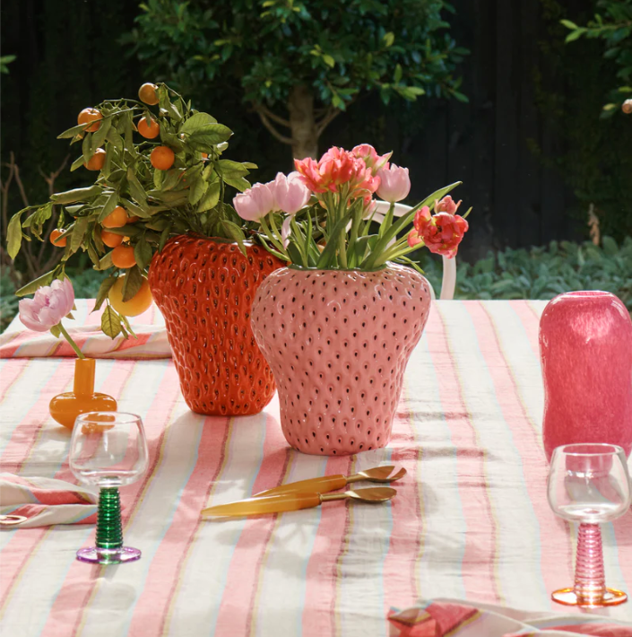 Strawberry Vase - Pink