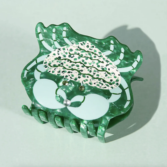 Mint Crab Hair Claw