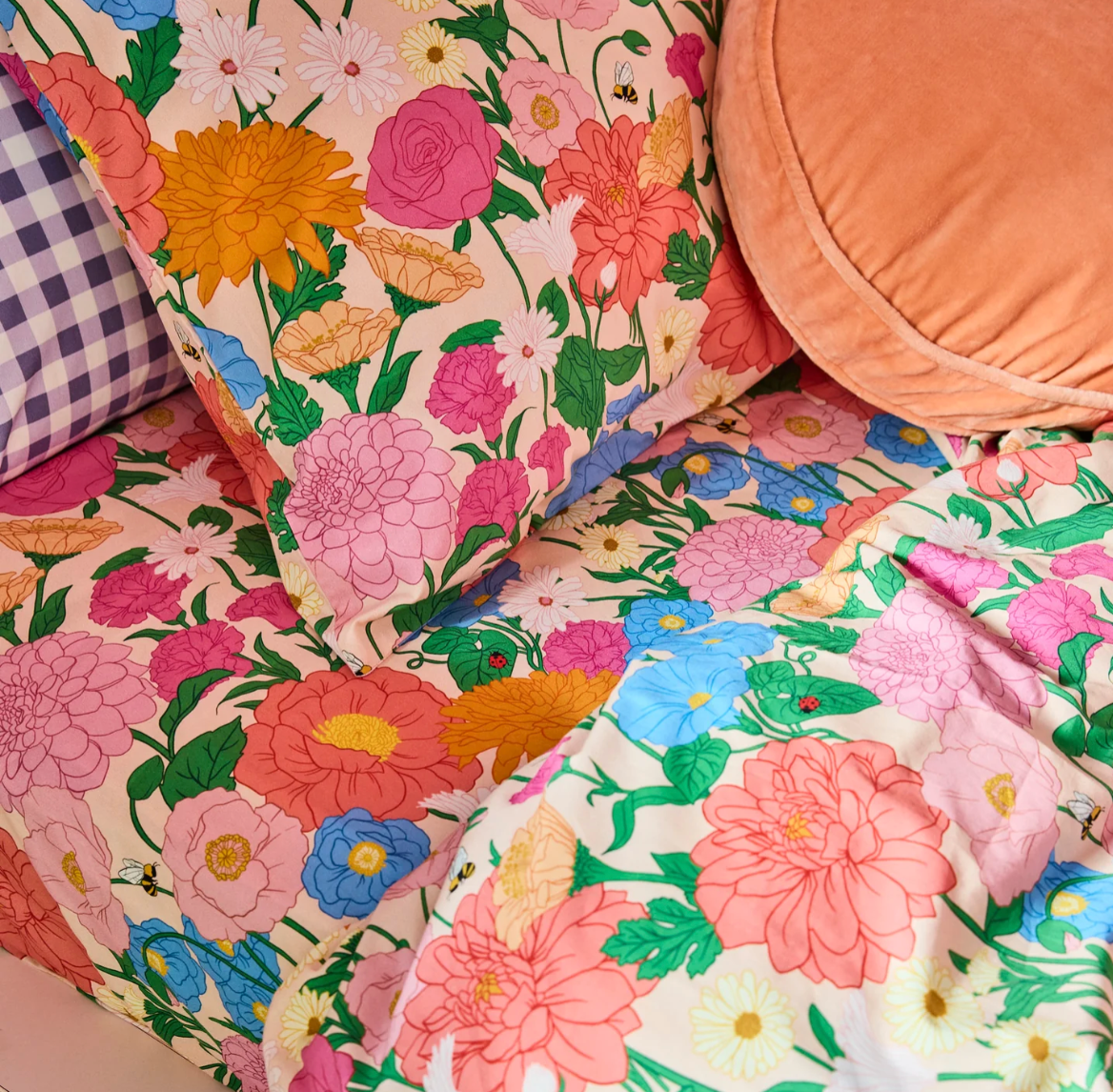Follow The Sun Organic Cotton Fitted Sheet