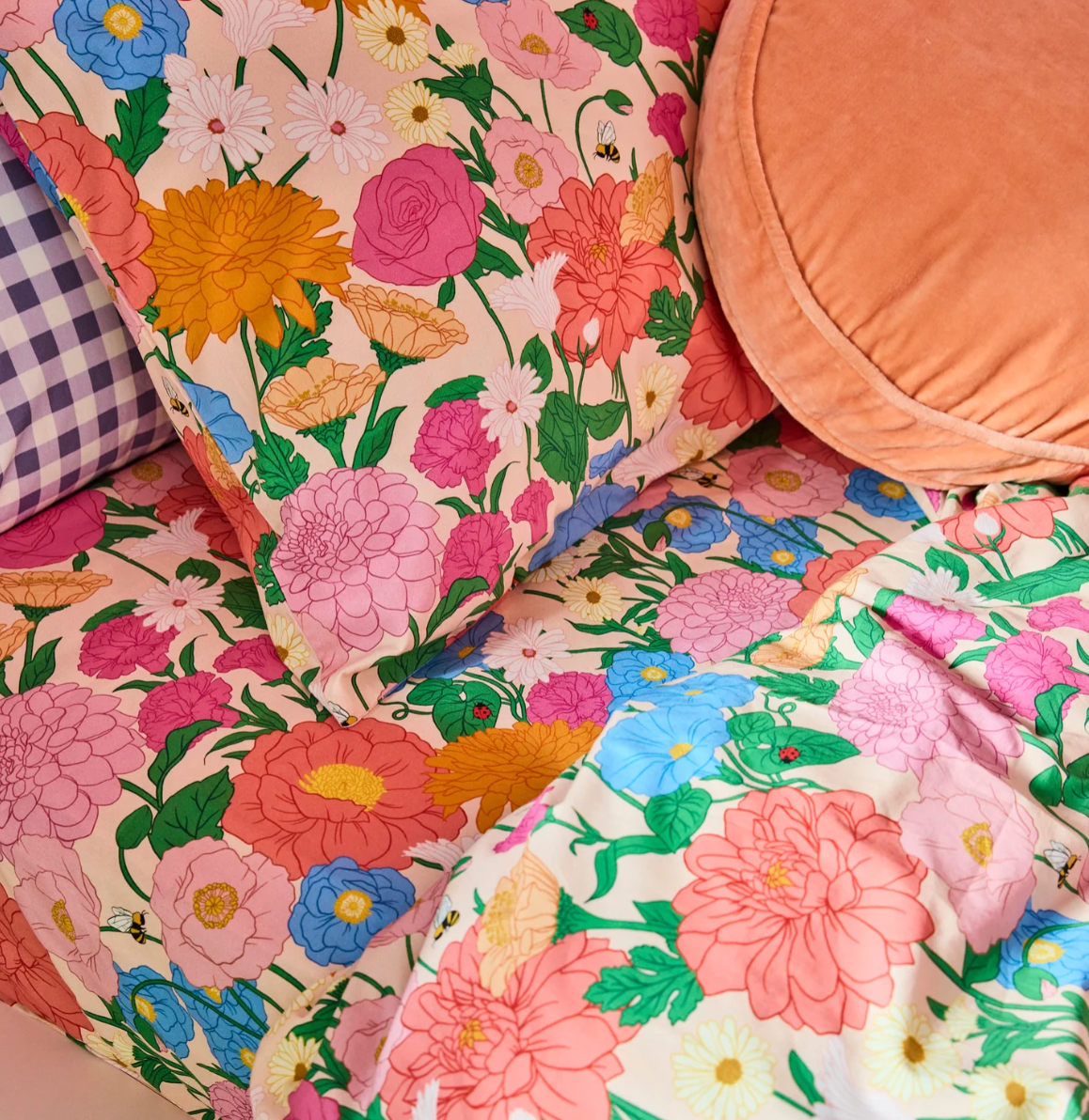 Follow The Sun Organic Cotton Quilt Cover