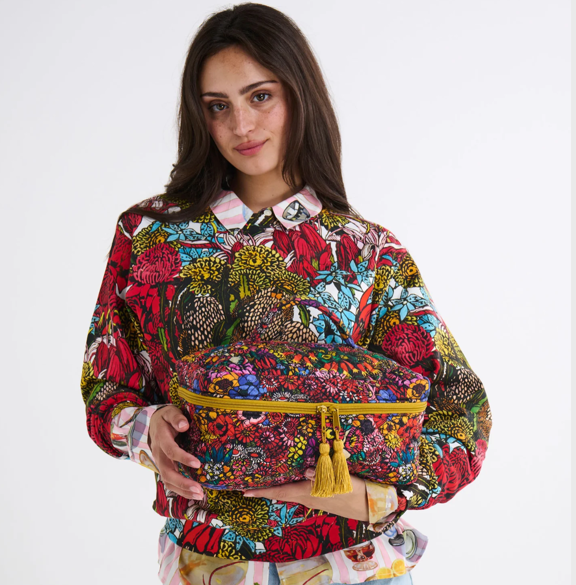 Paradise Quilted Cotton Toiletry Case