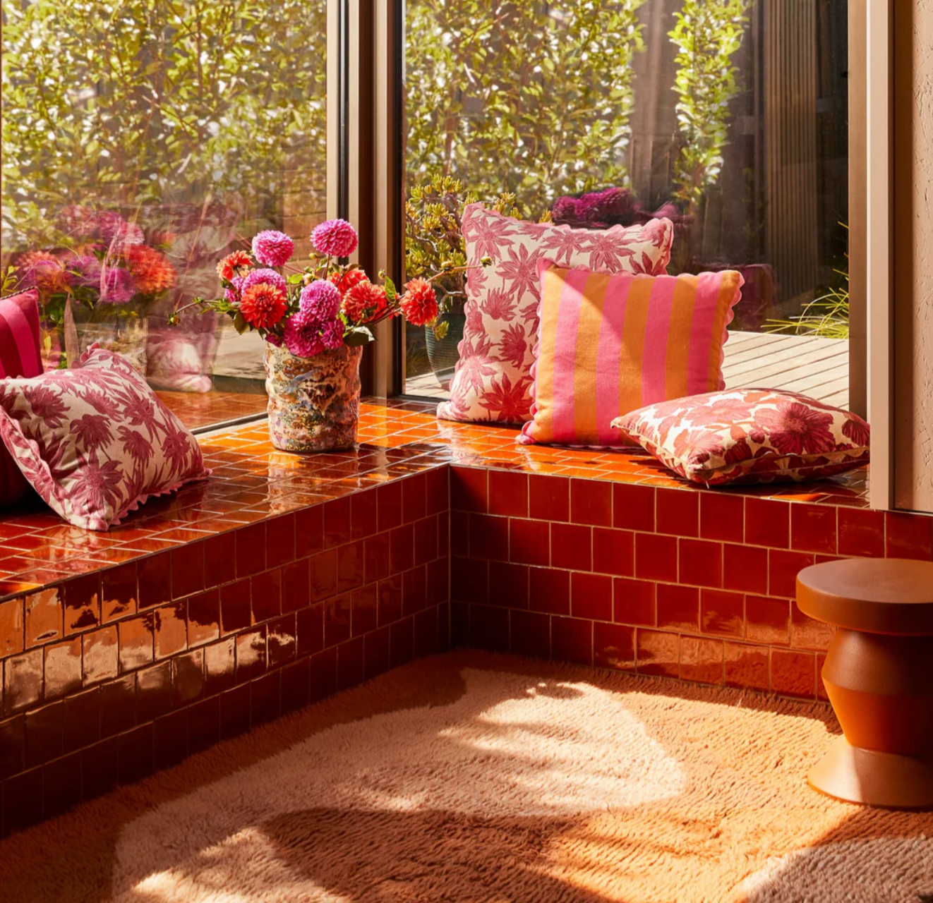 Woodland Rose 50cm Cushion