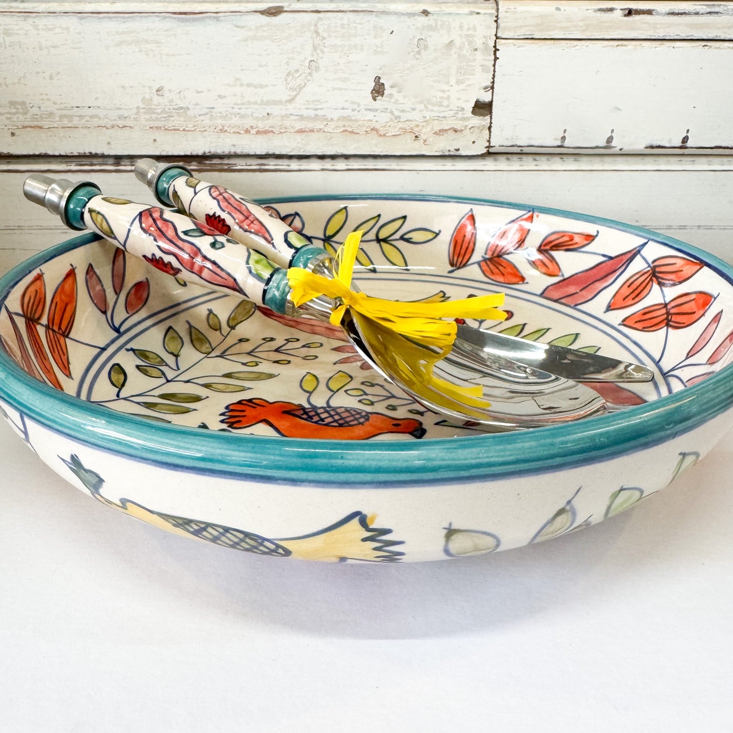 Status Collections - Spring Bird Salad Servers