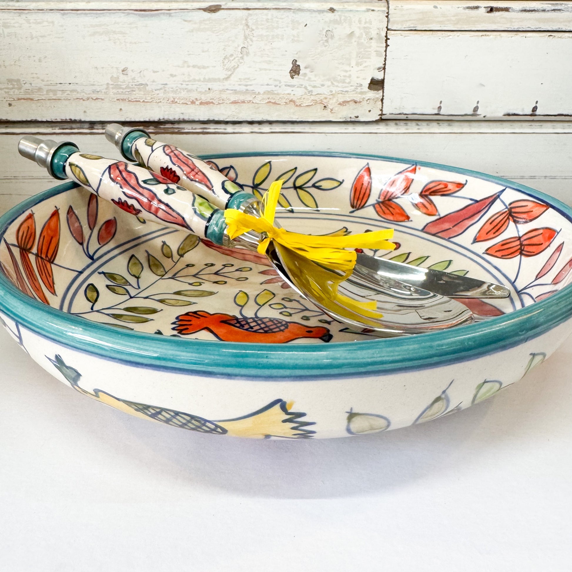 Status Collections - Spring Bird Salad Servers