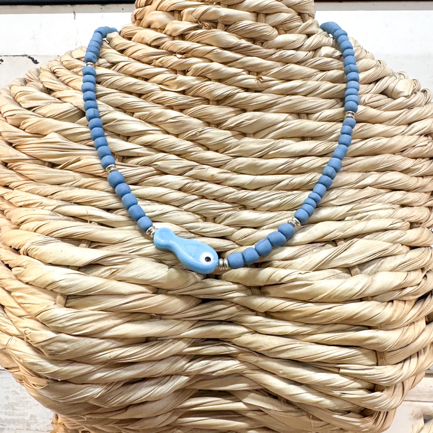 The Brightside Store | Fish Necklace - Blue