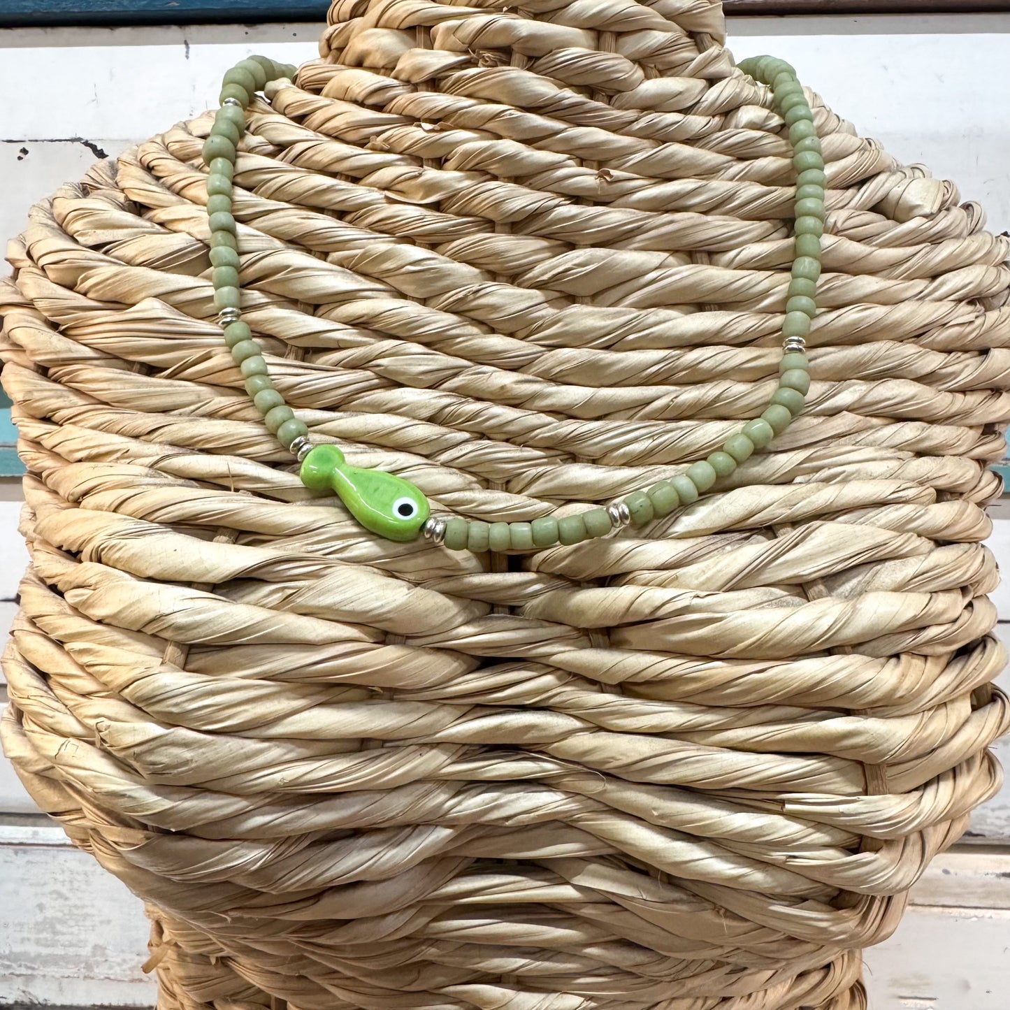 The Brightside Store | Fish Necklace - Green