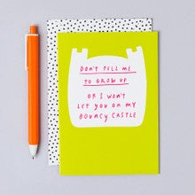 Don't Tell Me Card