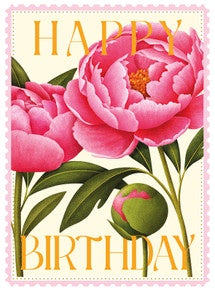 Birthday Peonies Card