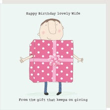 Wife Kisses Card