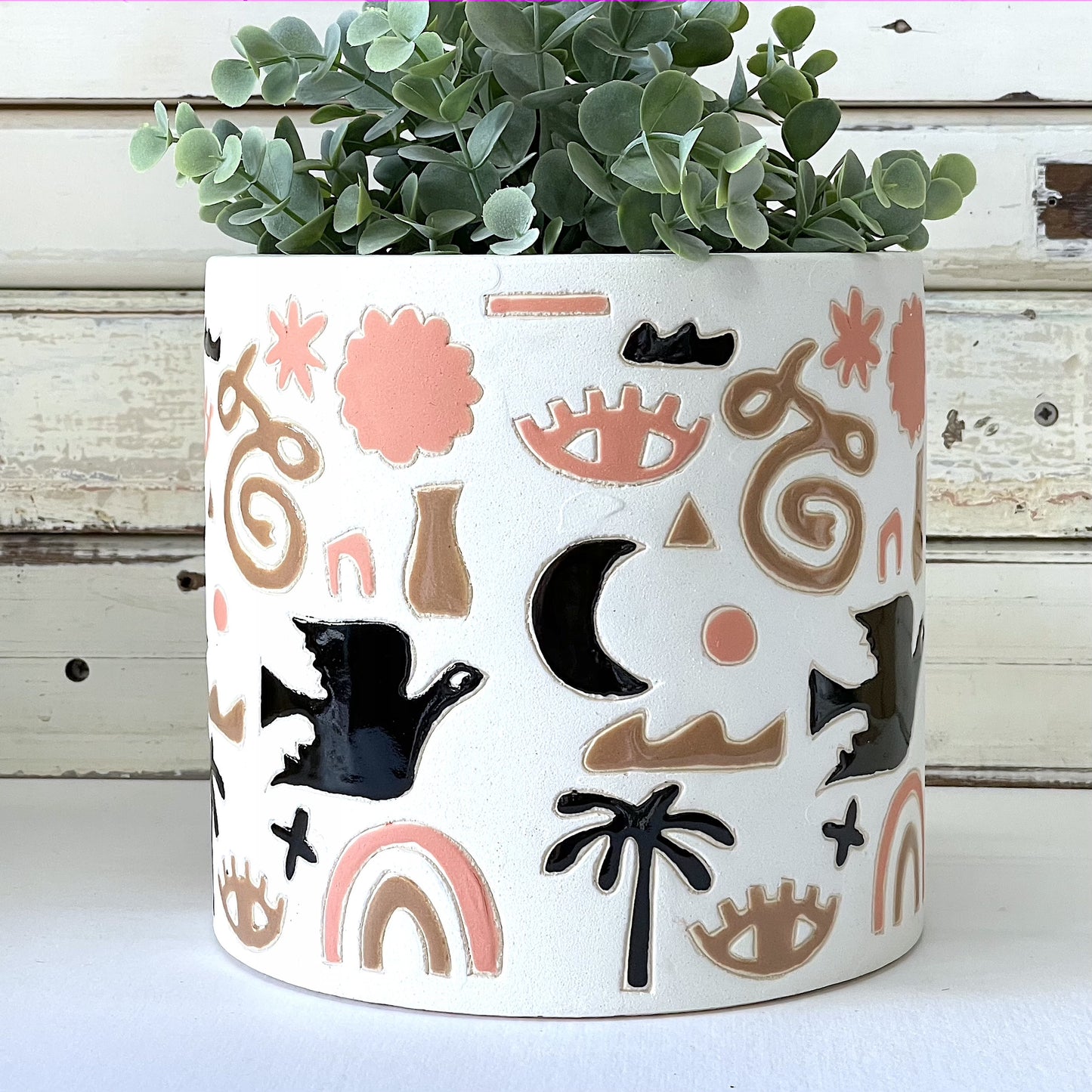 Gypsy Fields Planter - Beige