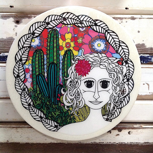 Desert Goddess Woodblock