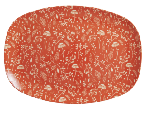 Rice Plate - Fall Print ~ON SALE! NOW $12.00