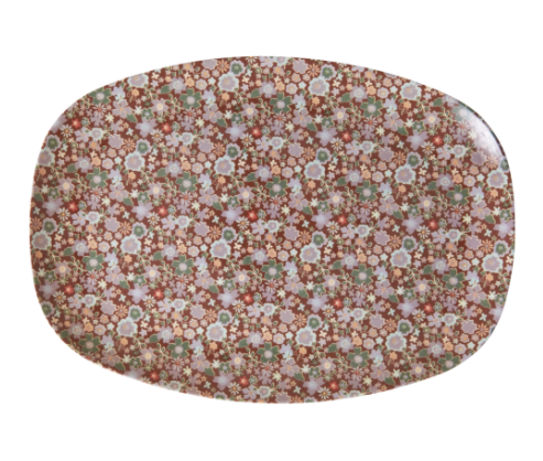 Rice Plate - Fall Floral ~ON SALE! NOW $12.00