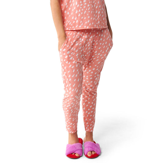 Speckle Pink Drop Crotch Pant - 70% off NOW $17.70