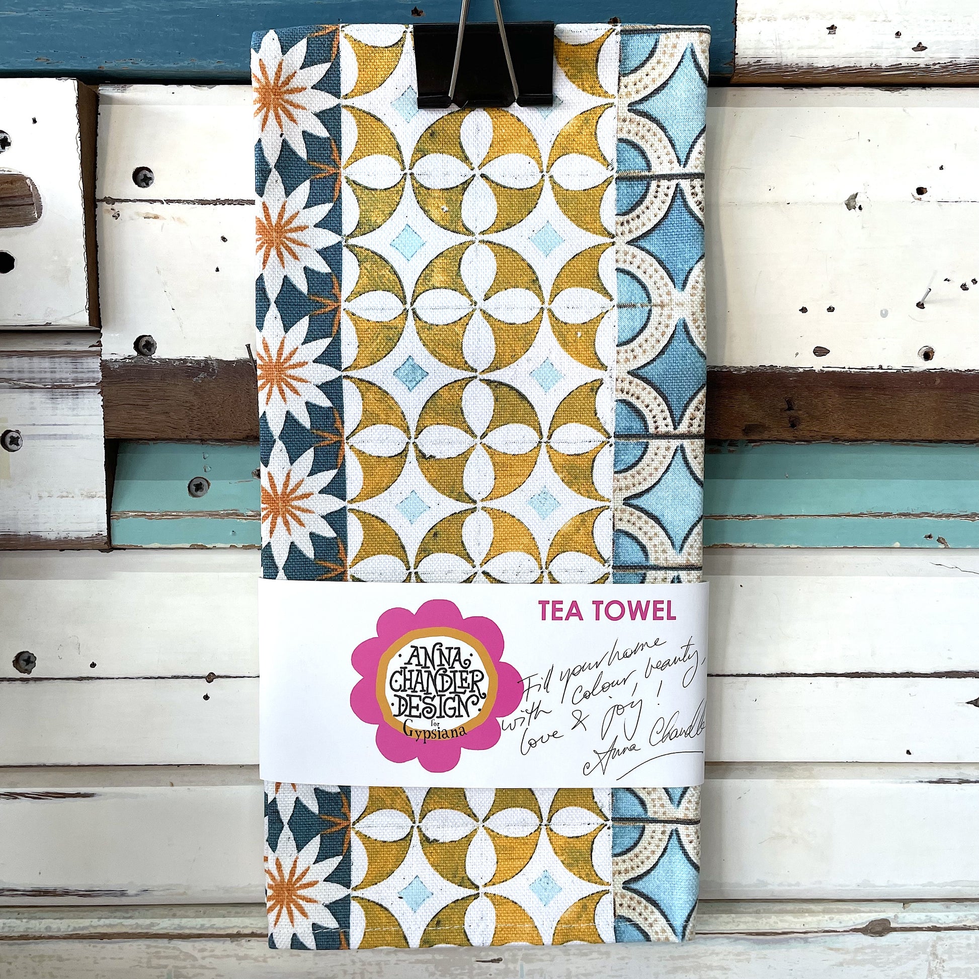 ANNA CHANDLER DESIGN Tea Towel - Medina Stripe