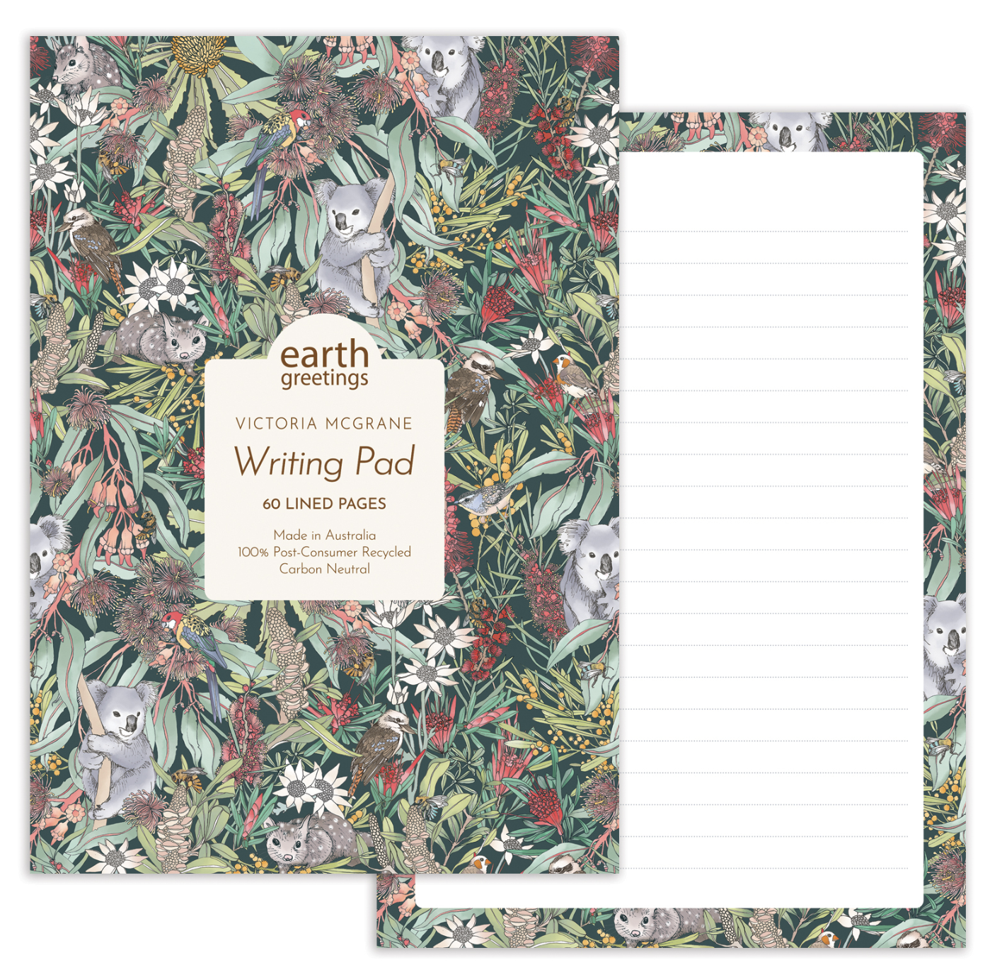 EARTH GREETINGS Koala Park - A5 Writing Pad