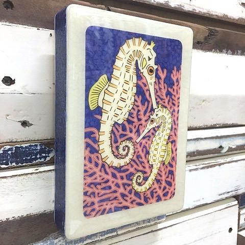 Medi Woodblock - Seahorse