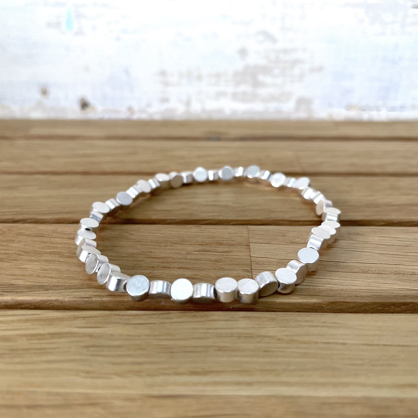 Dot Bead Bracelet - Silver