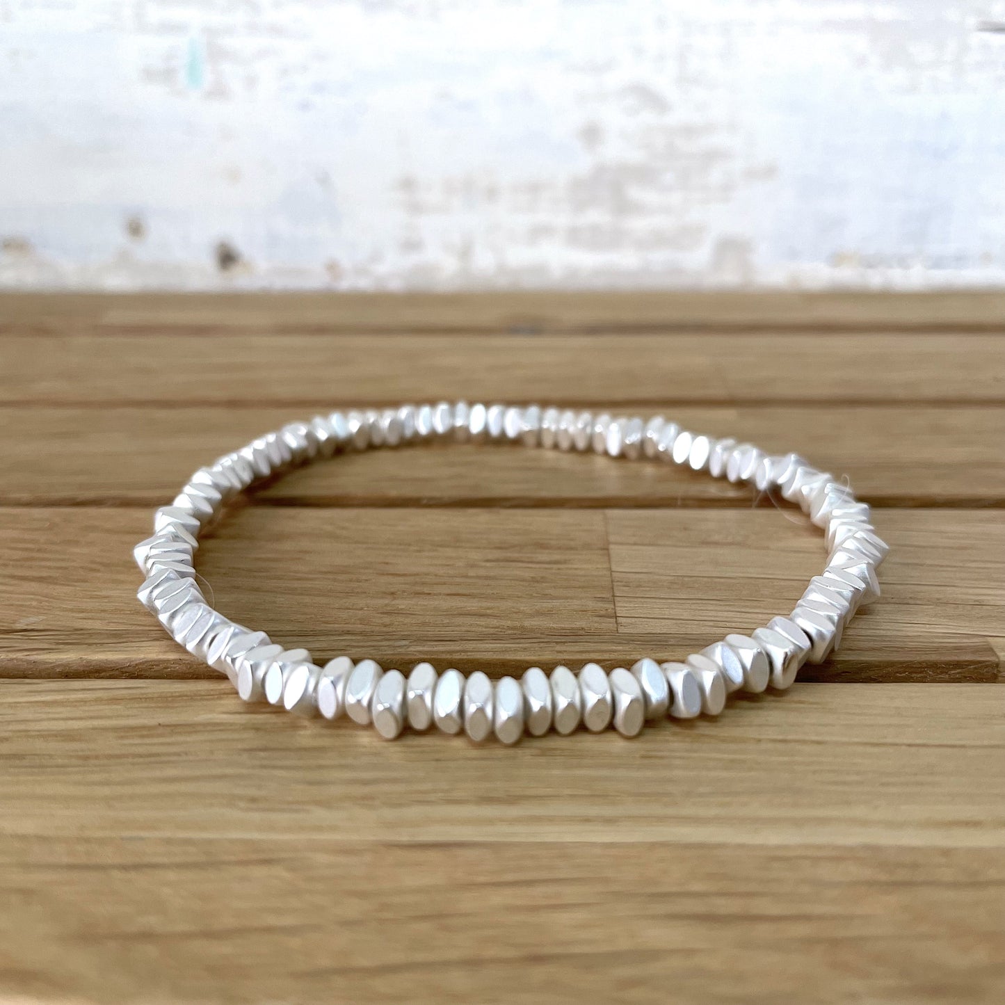 Spacer Bead Bracelet - Silver