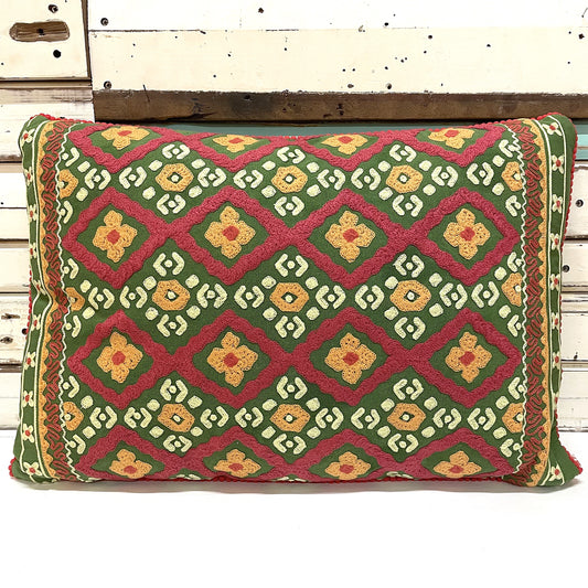 Tribal Green Cushion