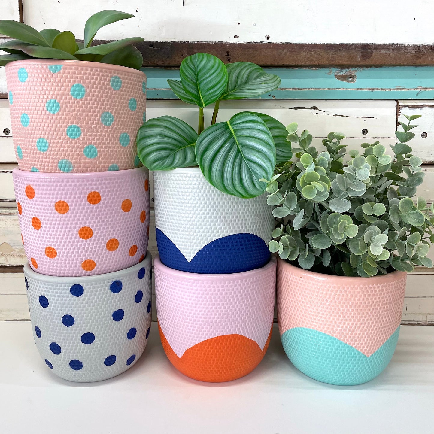 Petal Pot - Navy Flannel