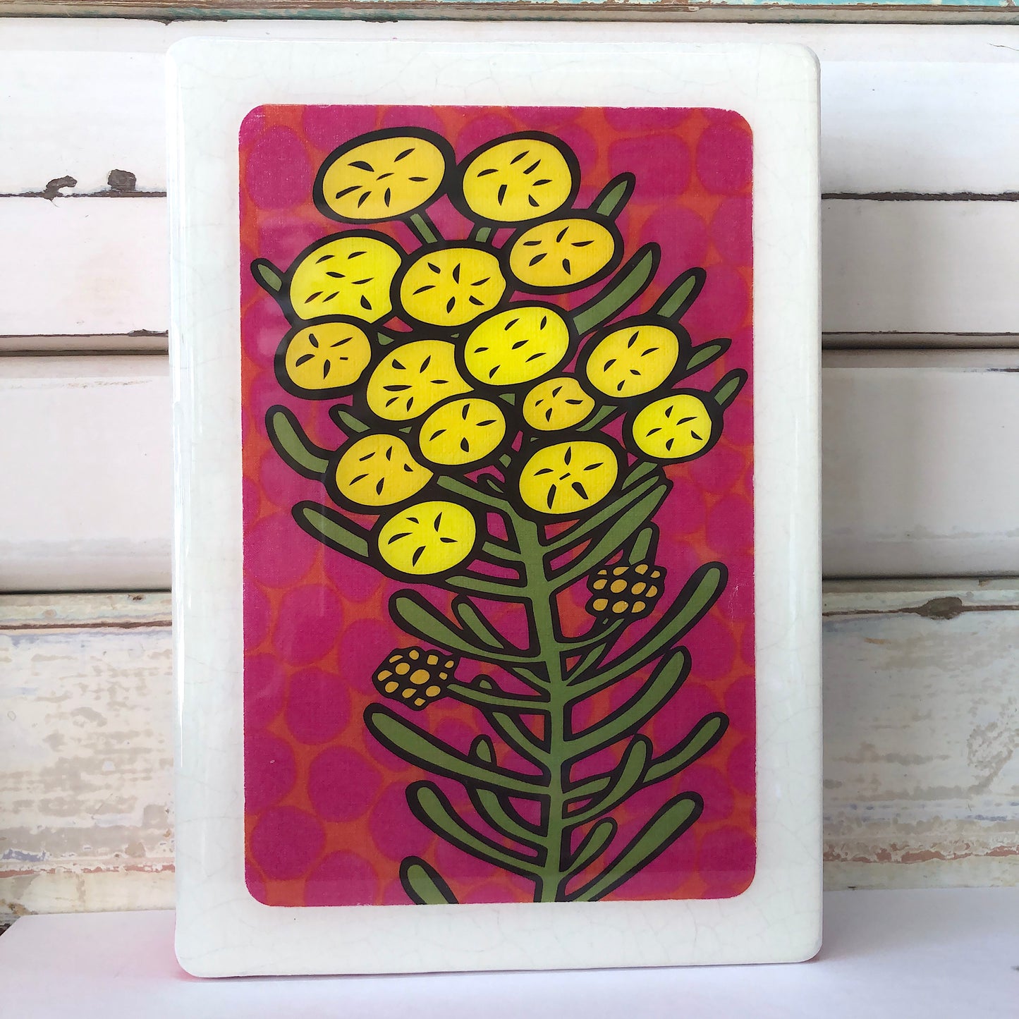 Medi Woodblock - Wattle