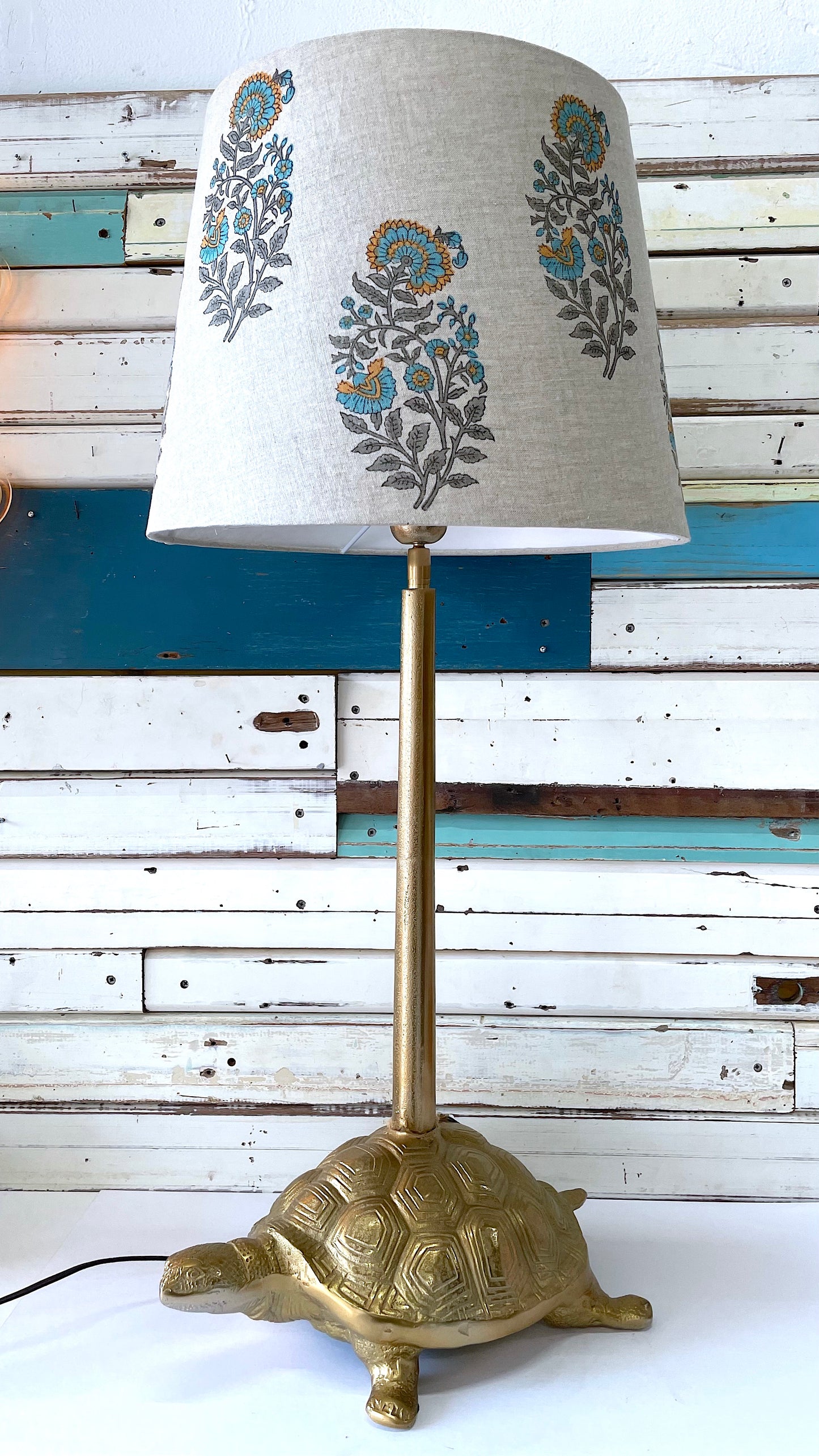 Tapered Blue Poppy Shade