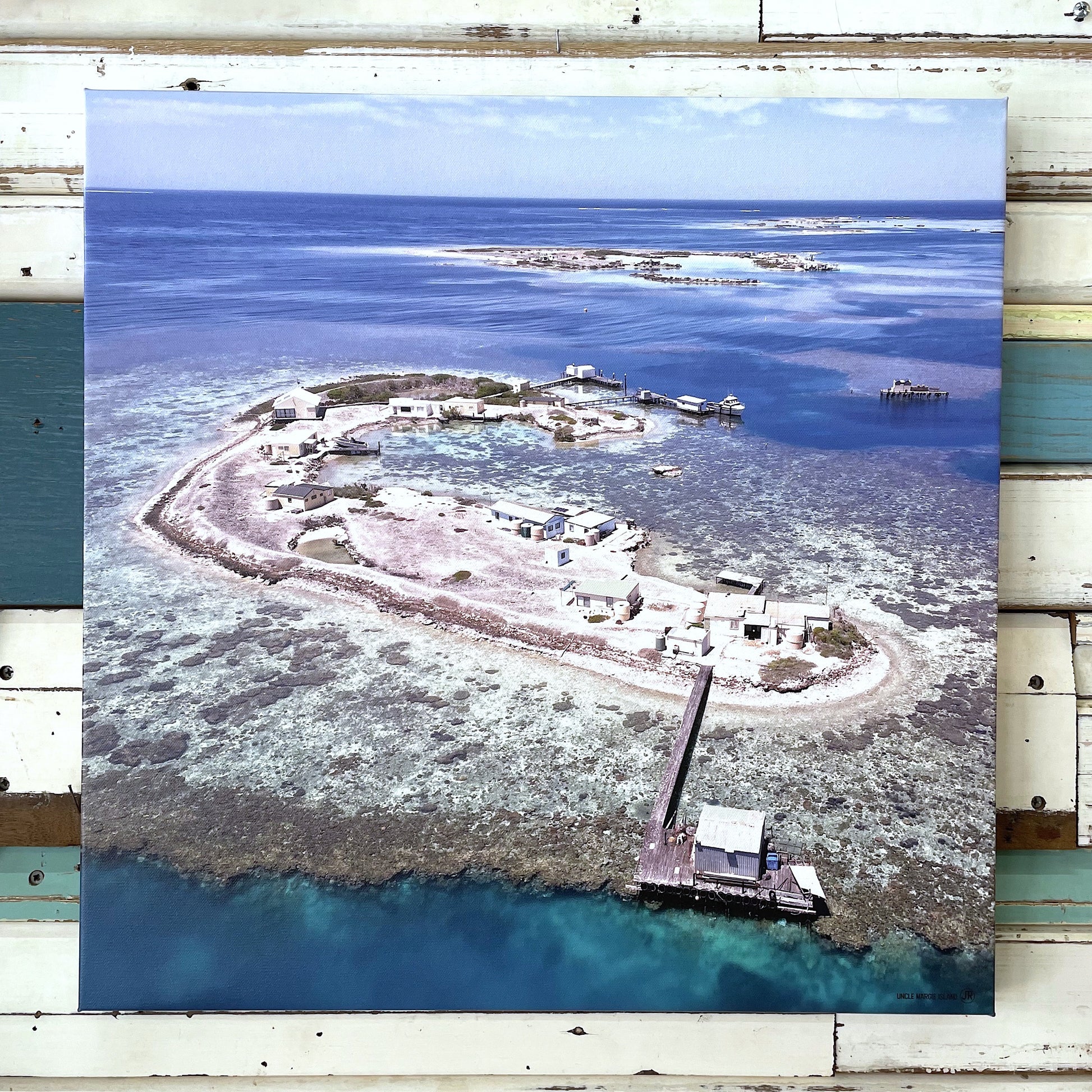 JAI ROCK Uncle Margie Island - Looking South, ABROLHOS ISLANDS Photographic canvas