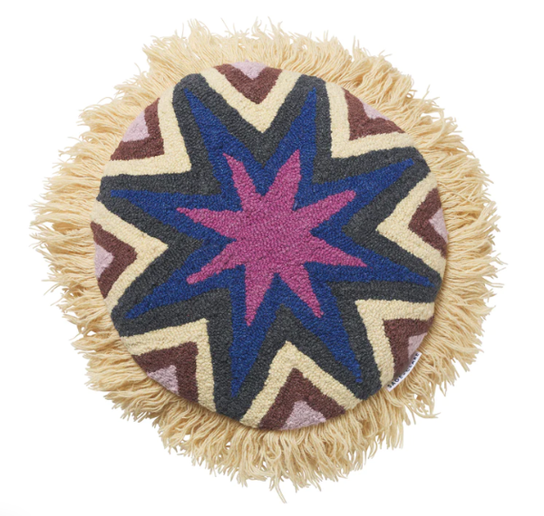 Acantha Punch Needle Cushion - Lilac