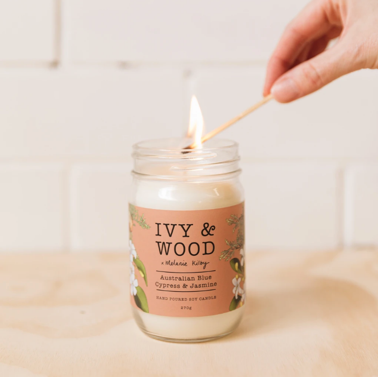 Australian Blue Cypress & Jasmine Candle