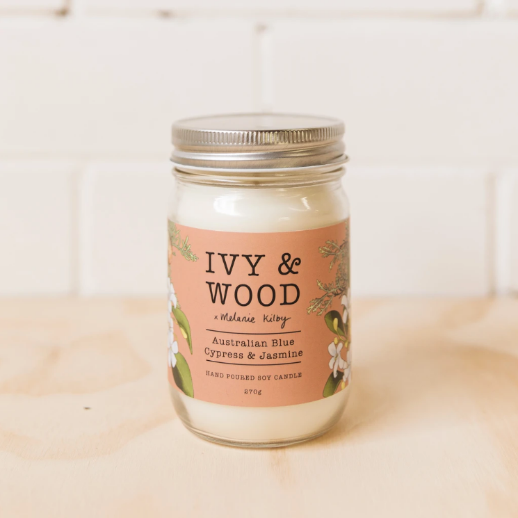 Australian Blue Cypress & Jasmine Candle