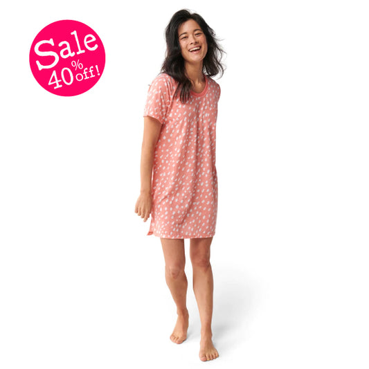 Speckle Short Sleeve Nightie - WAS $59.00 ~ NOW $35.40