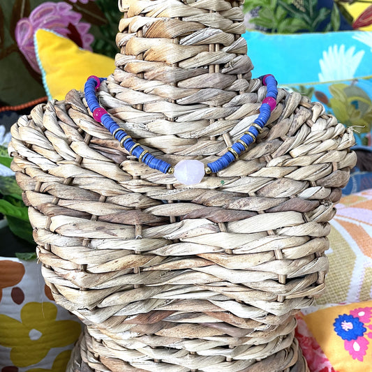 ZODA Joy Beaded Necklace - Navy