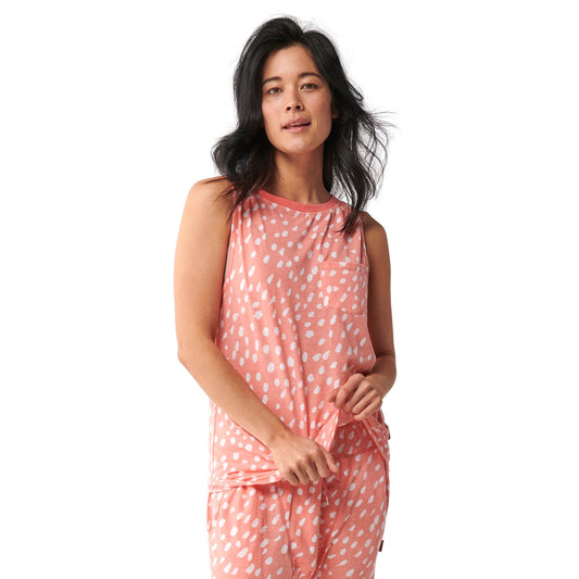 Speckle Pink Boyfriend Tank - 70% off NOW $13.50